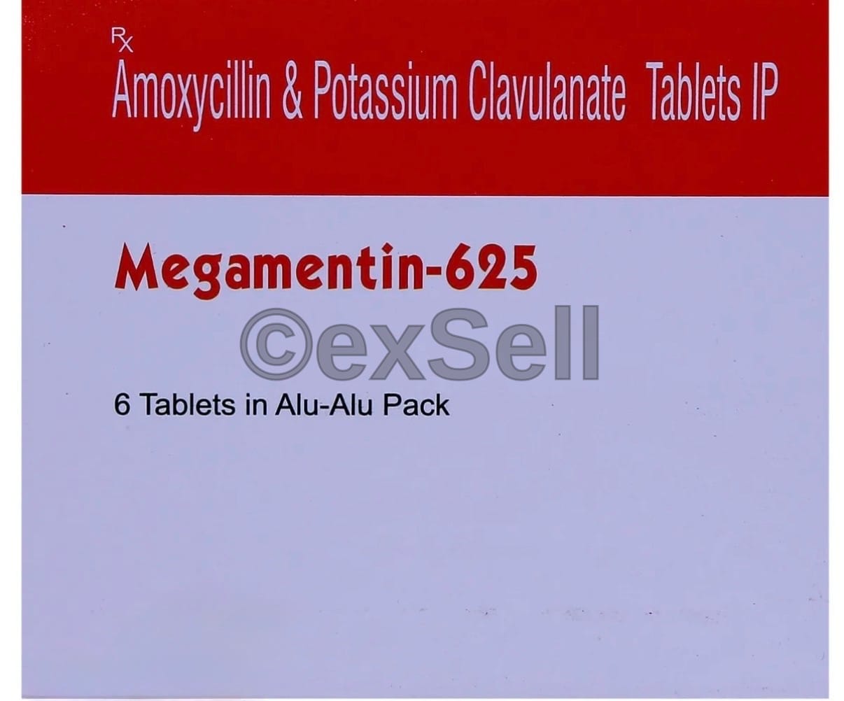 Megamentin 625 Tablet 500 mg + 125 mg Tablet – Amoxycillin (500mg) + Clavulanic Acid (125mg)