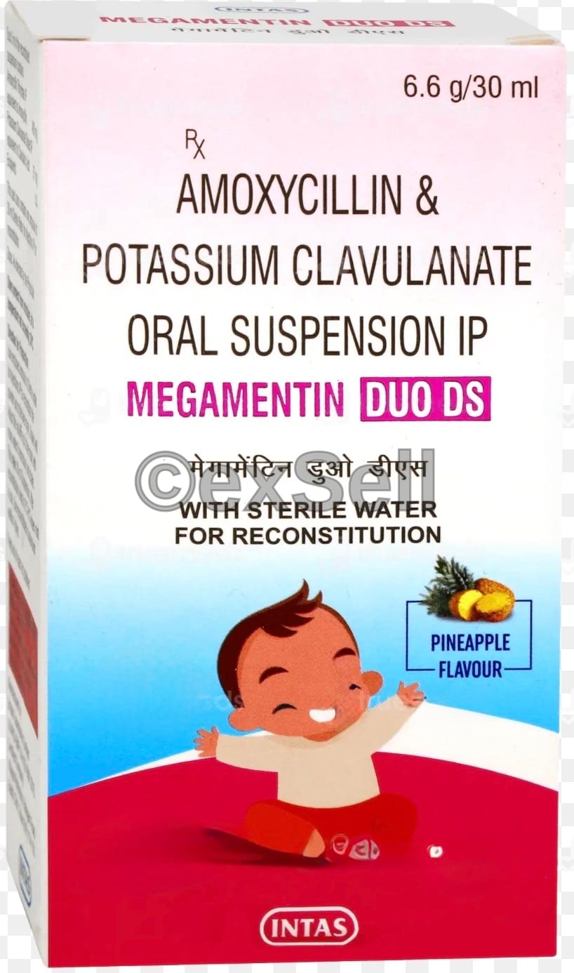 Megamentin Duo Dry Syrup (400mg) + (57mg) Dry Syrup – Amoxycillin (400mg) + Clavulanic Acid (57mg)