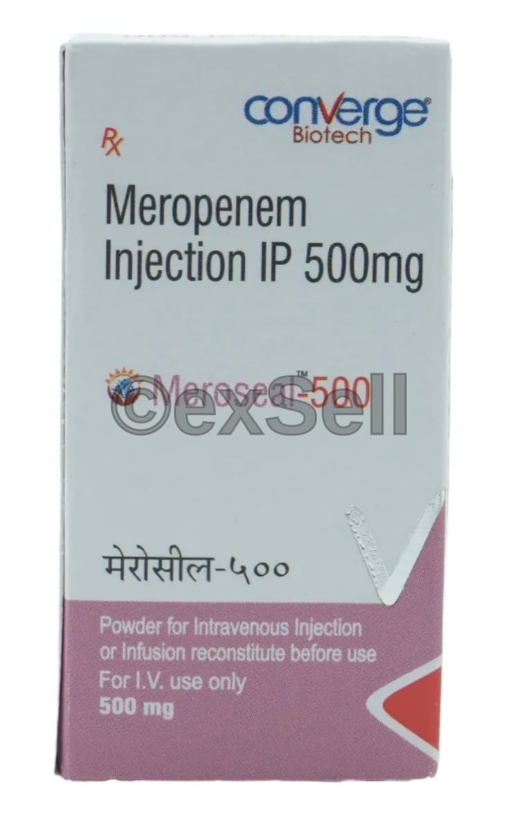 Meroseal 500mg Injection 500mg Vial – Meropenem (500mg)