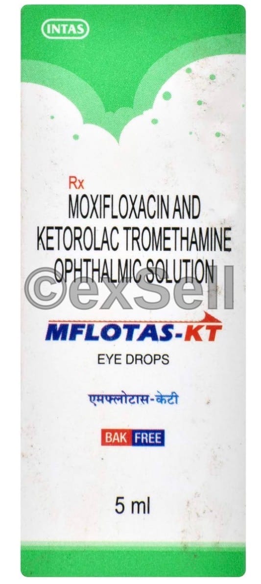 Mflotas KT Eye Drop 0.4% + 0.5% Eye Drop – Ketorolac (0.4%) + Moxifloxacin (0.5%)
