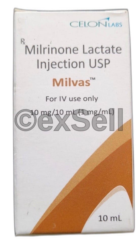 Milvas 10mg Injection 10mg Injection – Milrinone (10mg)