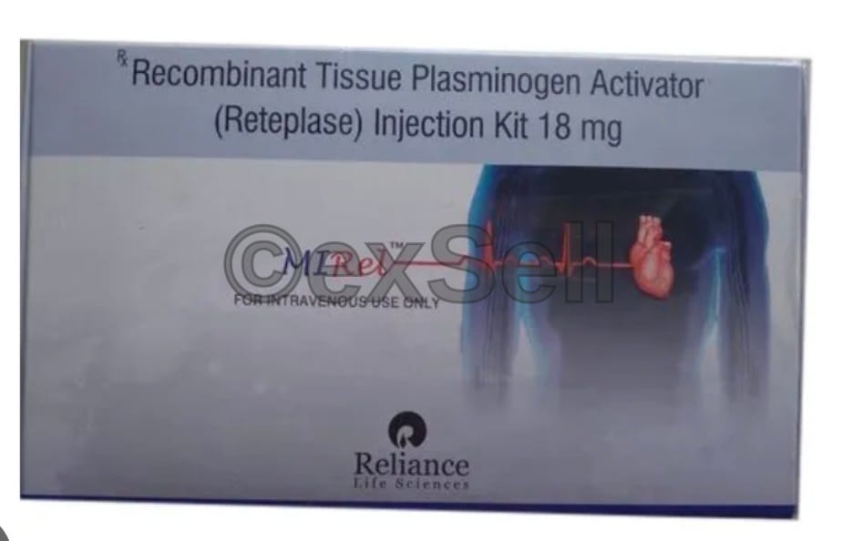 Mirel 18mg Powder for Injection 18mg Vial – Reteplase (18mg)
