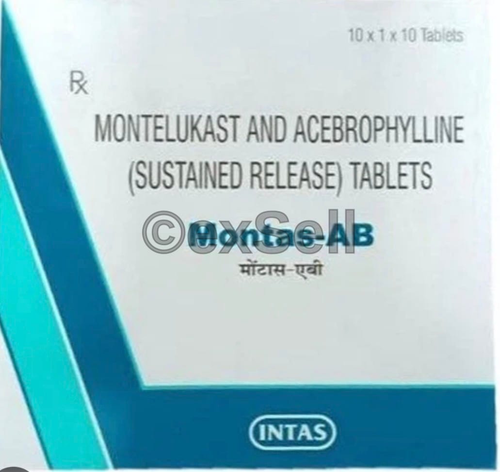 Montas Ab Tablet 200 mg +10 mg Tablet – Acebrophylline (200 Mg) + Montelukast (10 Mg)