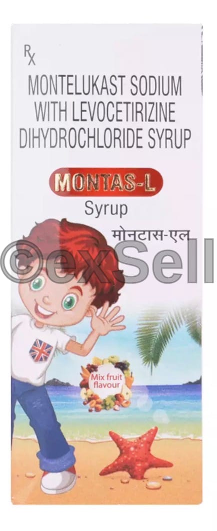 Montas-L Syrup (2.5mg/5ml) +(4mg/5ml) Syrup – Levocetirizine (2.5mg/5ml) + Montelukast (4mg/5ml)