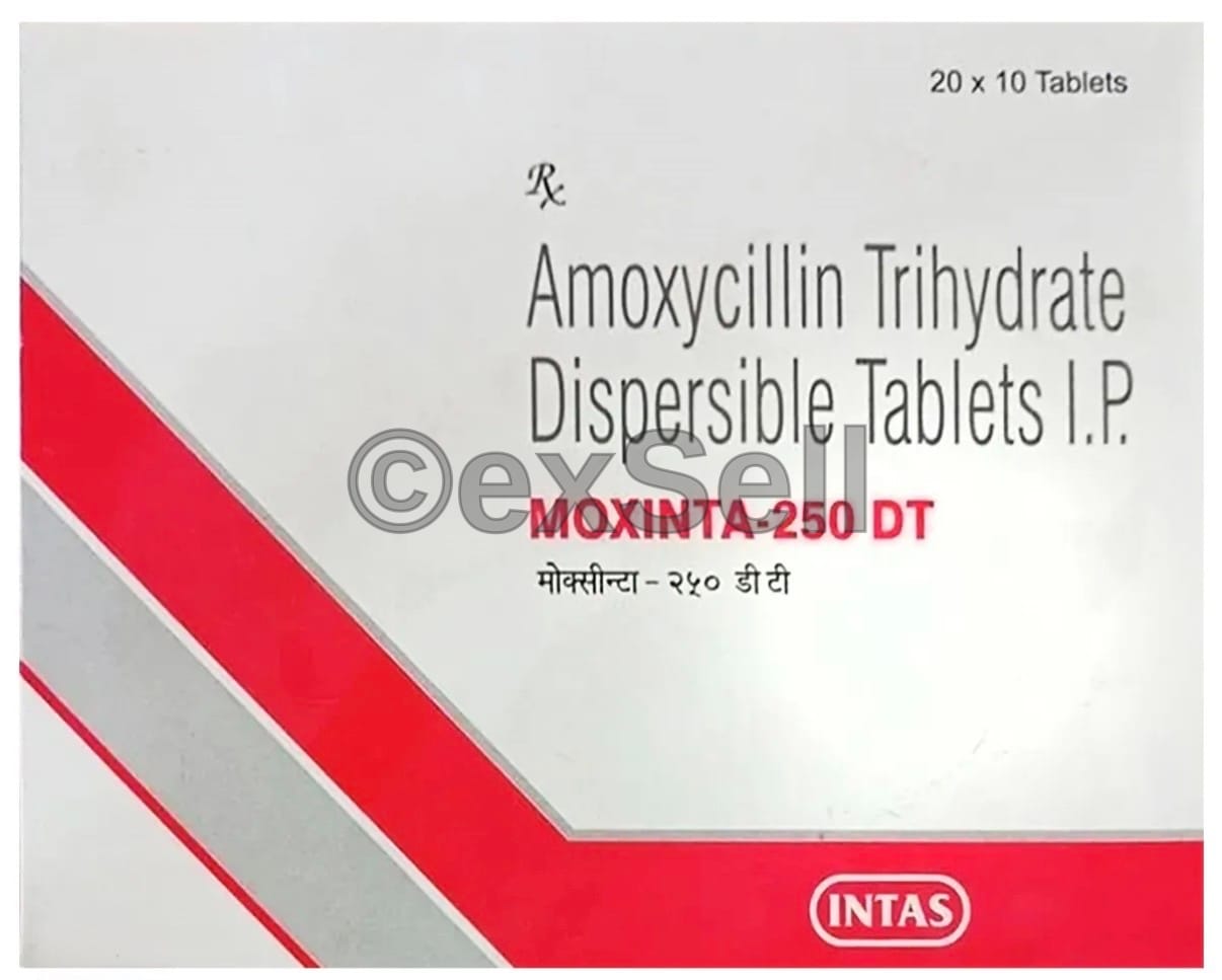 Moxinta 250 mg Tablet 250 mg Tablet – Amoxycillin 250 mg