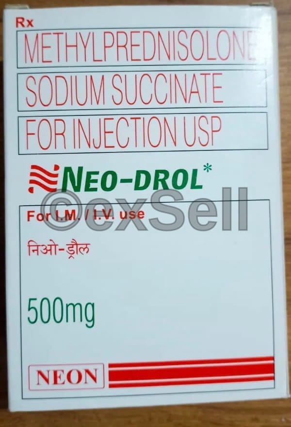 Neo-Drol 500mg Injection 500mg Vial – Methylprednisolone (500mg)