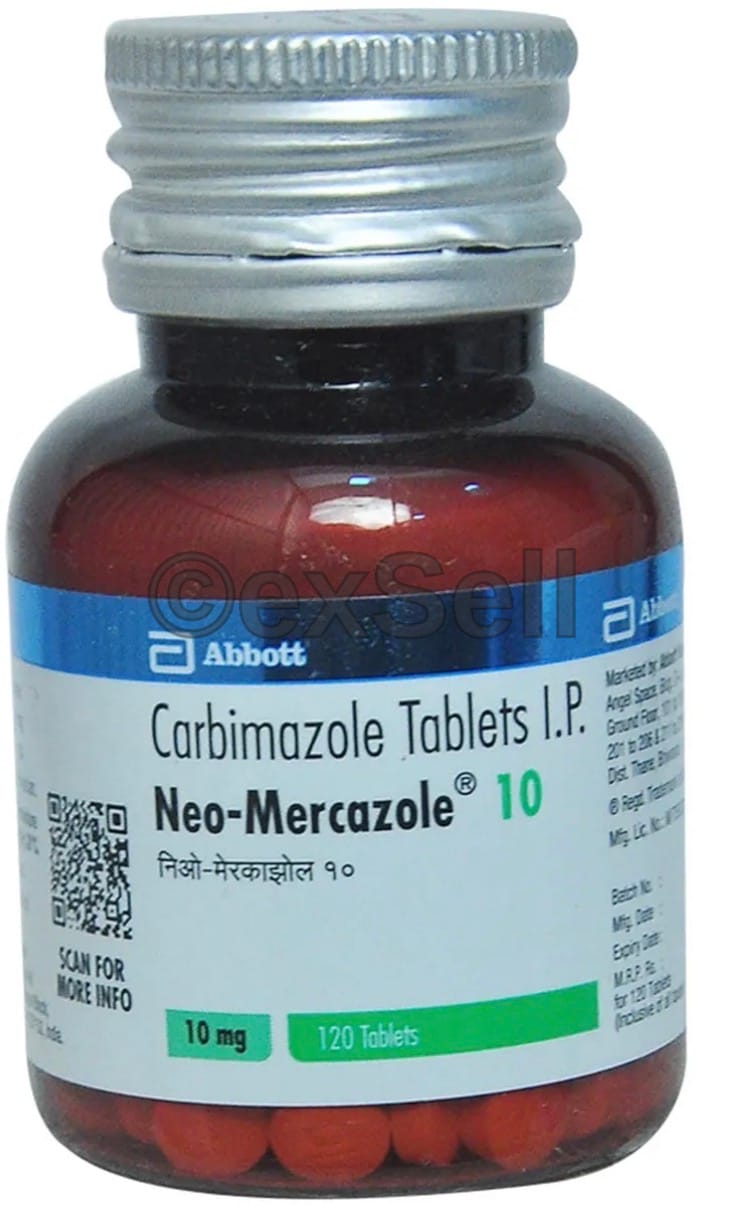 Neo-Mercazole 10mgTablet 10mg Tablet – Carbimazole (10mg)