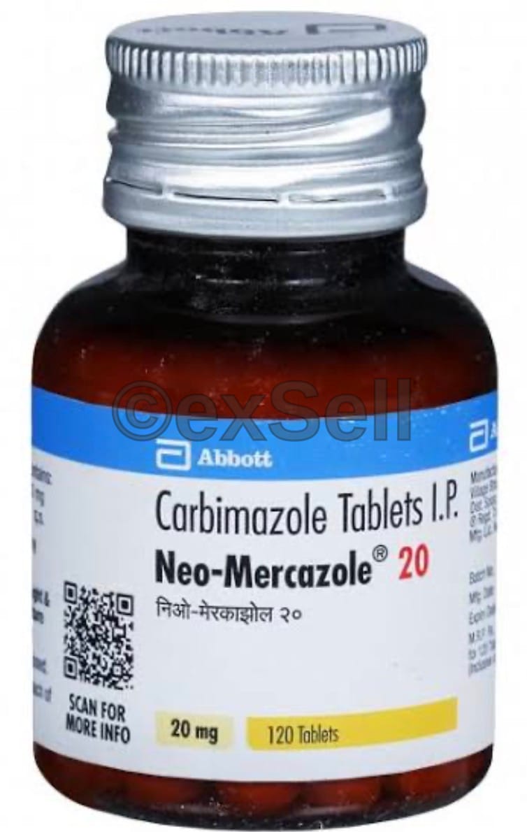 Neo-Mercazole 20mg Tablet 20mg Tablet – Carbimazole (20mg)