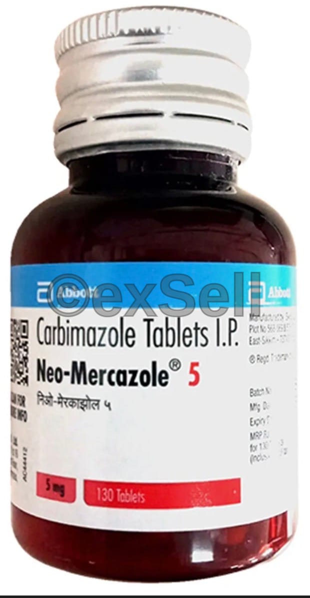 Neo-Mercazole 5mg Tablet 5 mg Tablet – Carbimazole (5mg)
