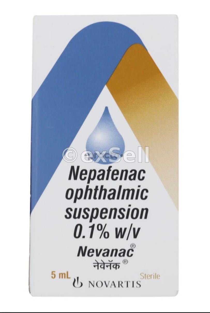 Nevanac Ophthalmic Suspension 0.1% Eye Drop – Nepafenac (0.1% w/v)