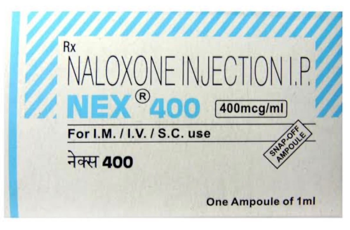 Nex 400mcg Injection 400mcg Ampoule – Naloxone (400mcg)