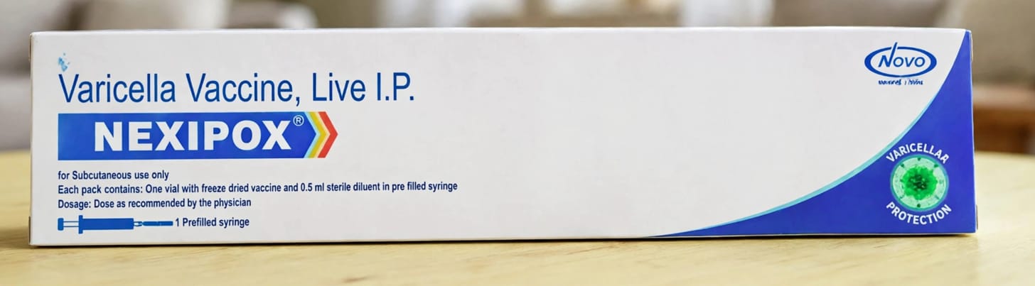 Nexipox Vaccine 0.5ml per dose Vial – Varicella Vaccine (live) attenuated (2000PFU)