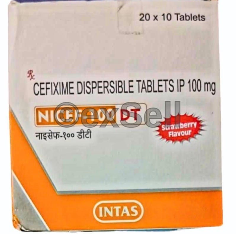Nicef 100mg Tablet DT 100 mg Tablet – Cefixime -100mg