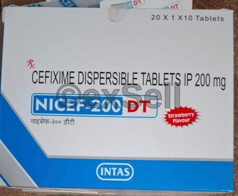 Nicef 200mg Tablet DT 200mg Tablet – Cefixime (200mg)