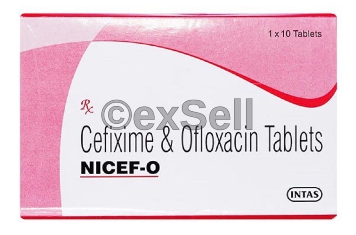 Nicef O Tablet 200mg/200mg Tablet – Cefixime (200mg) + Ofloxacin (200mg)