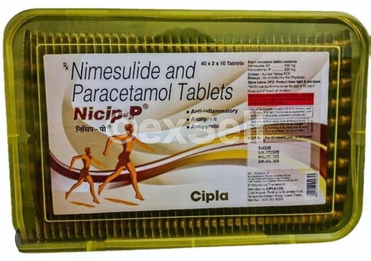 Nicip-P Tablet Combination Tablet – Nimesulide (100mg) + Paracetamol (325mg)