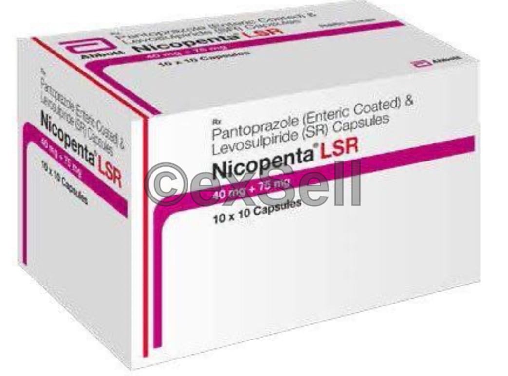 Nicopenta LSR Capsule 75 mg + 40 mg Tablet – Levosulpiride (75mg) + Pantoprazole (40mg)