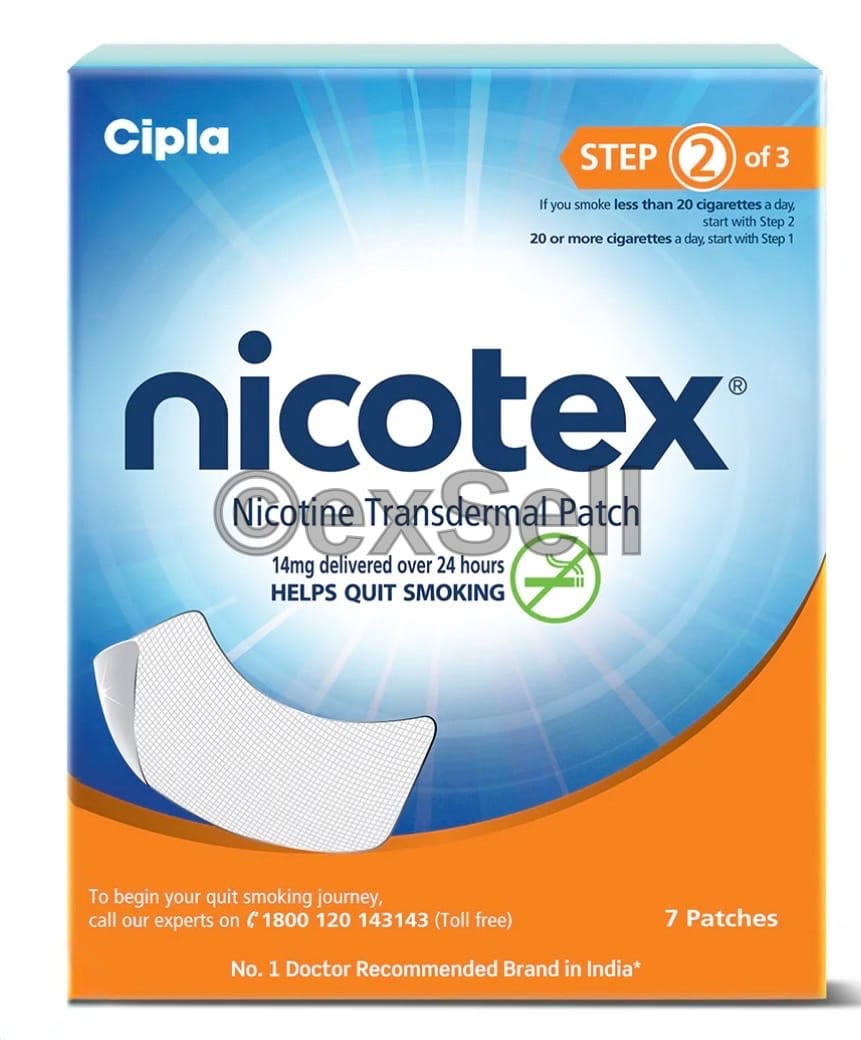 Nicotex 14mg Transdermal Patch 14 mg Transdermal Patch – Nicotine 14 mg