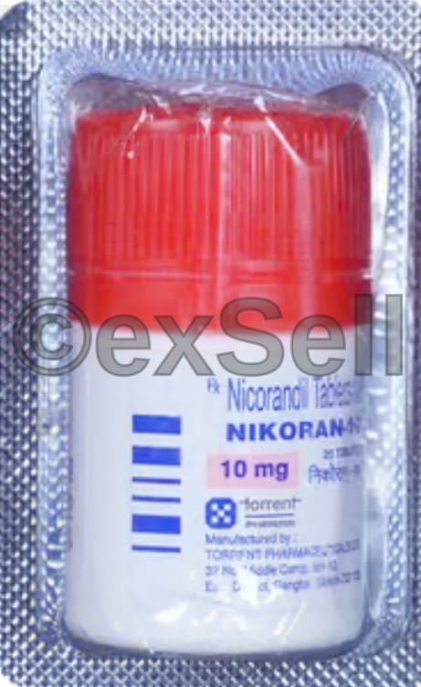 Nikoran 10mg Tablet 10mg Tablet – Nicorandil (10mg)