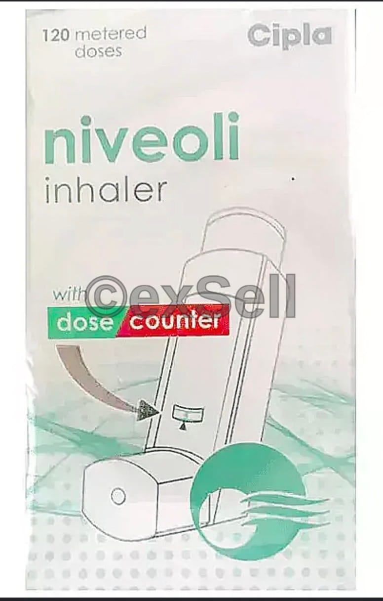 Niveoli Inhaler 100mcg + 6mcg Inhaler – Beclometasone (100mcg) + Formoterol (6mcg)