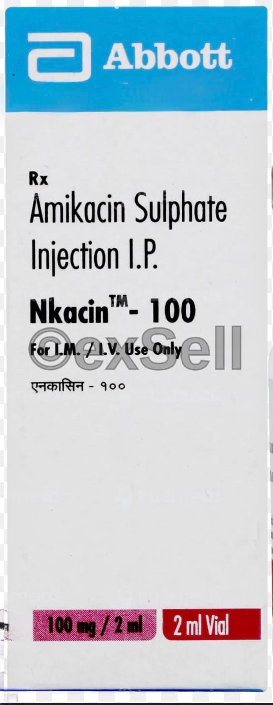 Nkacin 100mg Injection 100 mg Injection – Amikacin (100mg)