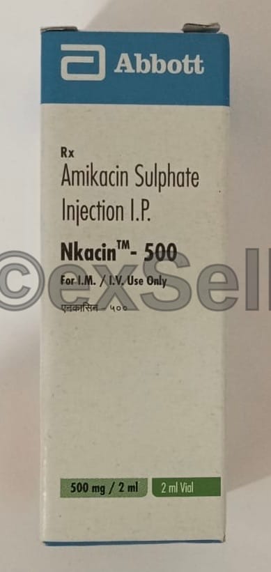 Nkacin 500 Injection 500 mg Injection – Amikacin (500mg)