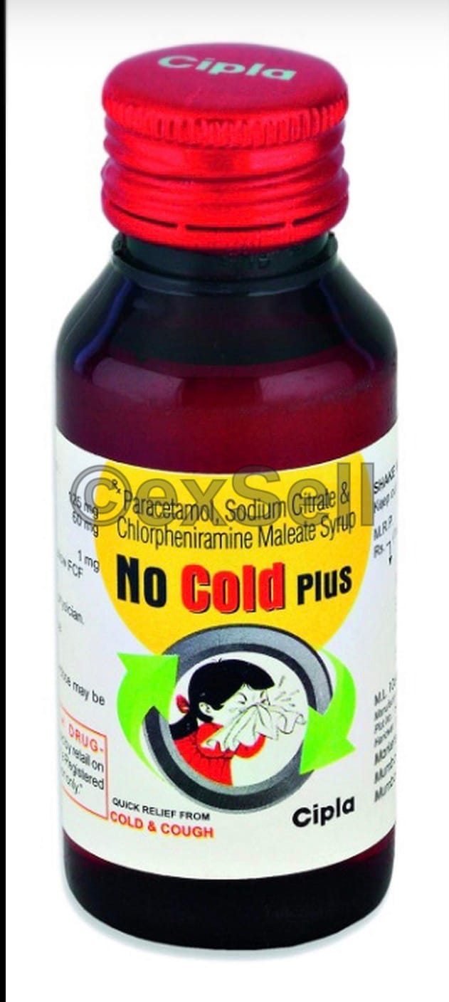 Nocold Plus Syrup Combination Syrup – Paracetamol (125mg) + Caffeine (60mg) + Chlorpheniramine Maleate (1mg)