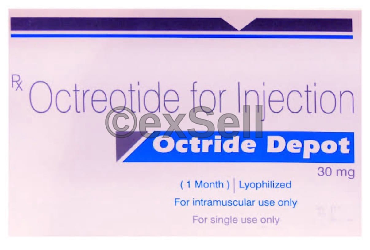 Octride Depot 30mg Injection 30mg Vial – Octreotide acetate (30mg)