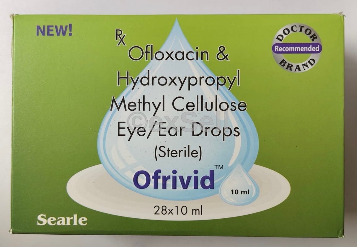 Ofrivid Eye/Ear Drops 0.3% Eye/ Ear Drop – Ofloxacin (0.3%) + Hydroxypropylmethylcellulose (0.25%)