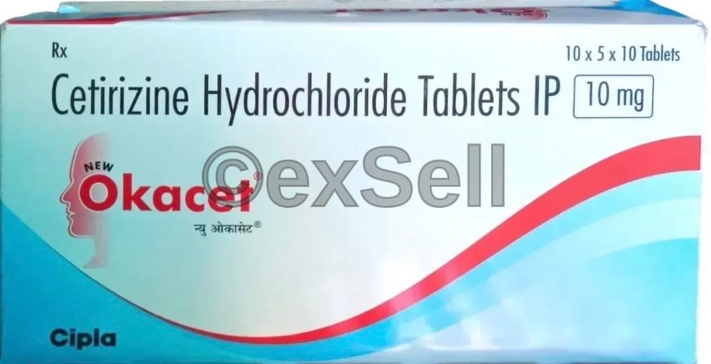 Okacet Tablet 10 mg Tablet – Cetirizine (10mg)