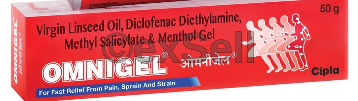 Omnigel Combination Gel – Linseed oil ,Diclofenac ,Diethyamine Methyl ,Salicylate & Menthol Gel