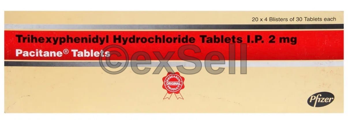 Pacitane Tablet 2 mg Tablet – Trihexyphenidyl (2mg)