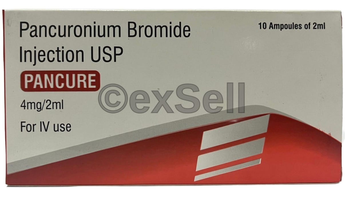 Pancure 4mg/2ml Inejction 4mg/2ml Ampoule – Pancuronium Bromide (4mg/2ml )