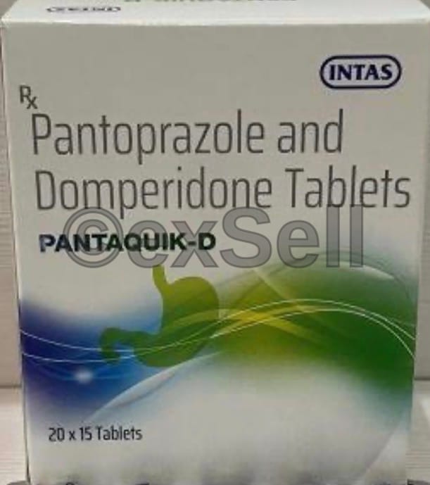 Pantaquik D 10mg/40mg Tablet 10mg + 40 mg Tablet – Domperidone (10mg) + Pantoprazole (40mg)