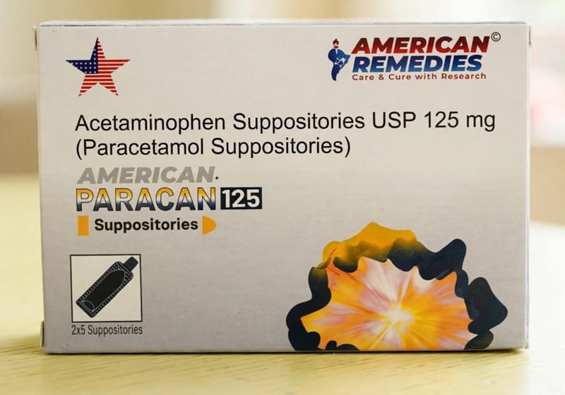 Paracan 125mg Injection 125mg Suppository – Acetaminophen (125mg)