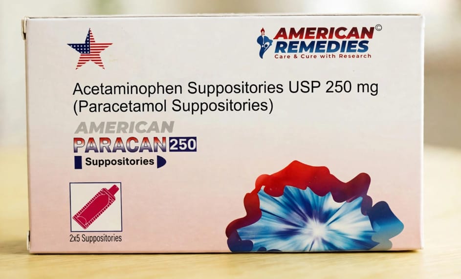 Paracan 250 mg 250 mg Suppository – Acetaminophen (Paracetamol) 250mg