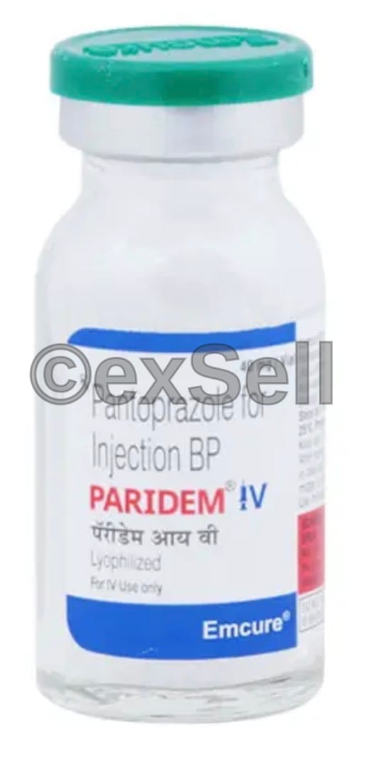 Paridem IV 40mg Injection 40mg Vial – Pantoprazole 40 mg
