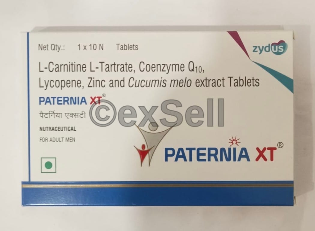 Paternia XT Tablet - Levo-carnitine (1000mg) + Coenzyme Q10 (100mg) +  Lycopene (2.5mg) + Zinc (12mg | Secure Quote Request with reCAPTCHA |  ExSell Laboratories