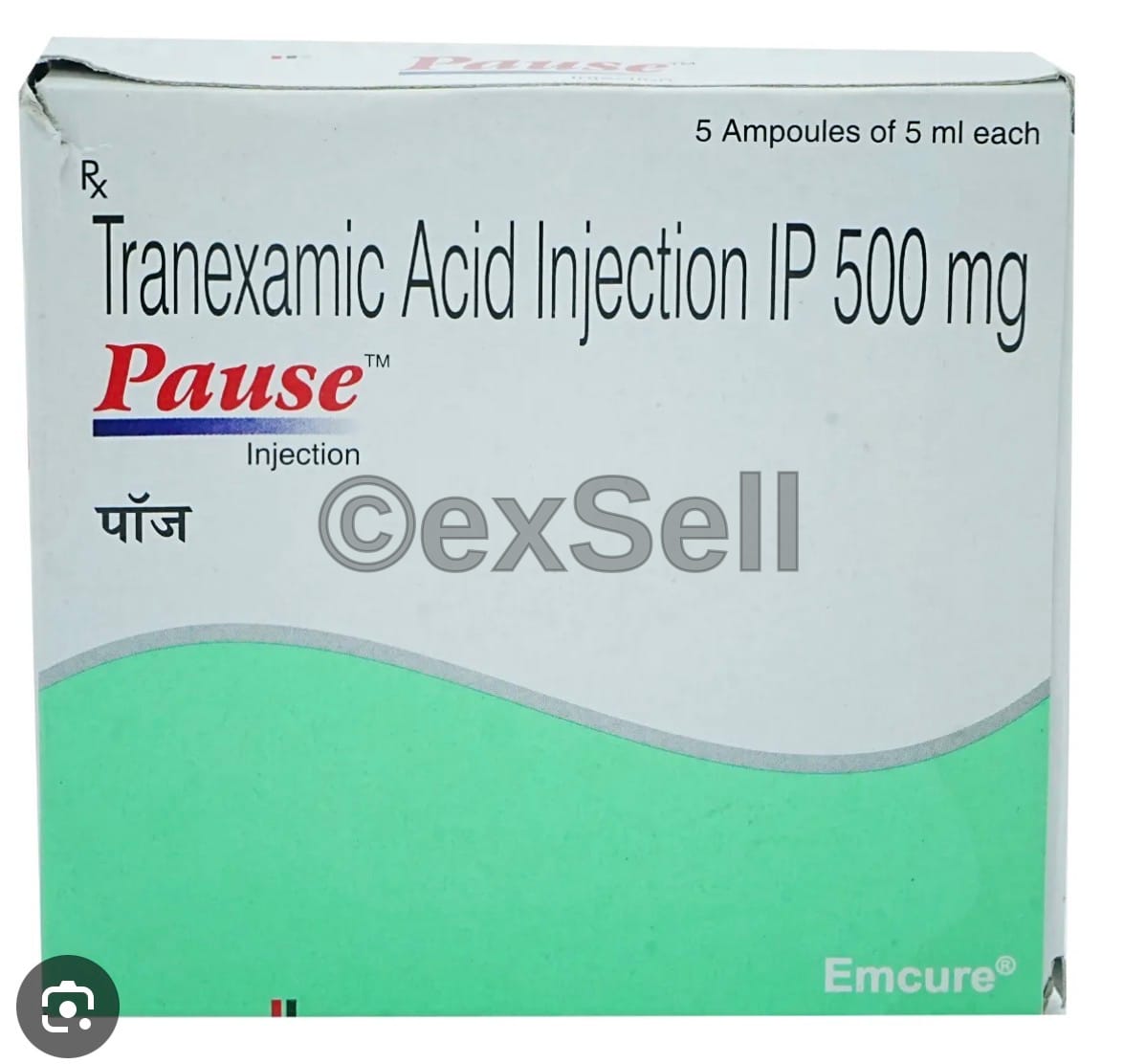 Pause 500mg Injection 500mg Injection – Tranexamic Acid (500mg)