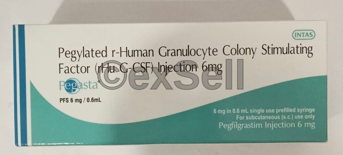 Pegasta 6mg Injection 6 mg Injection – Pegfilgrastim 6 mg