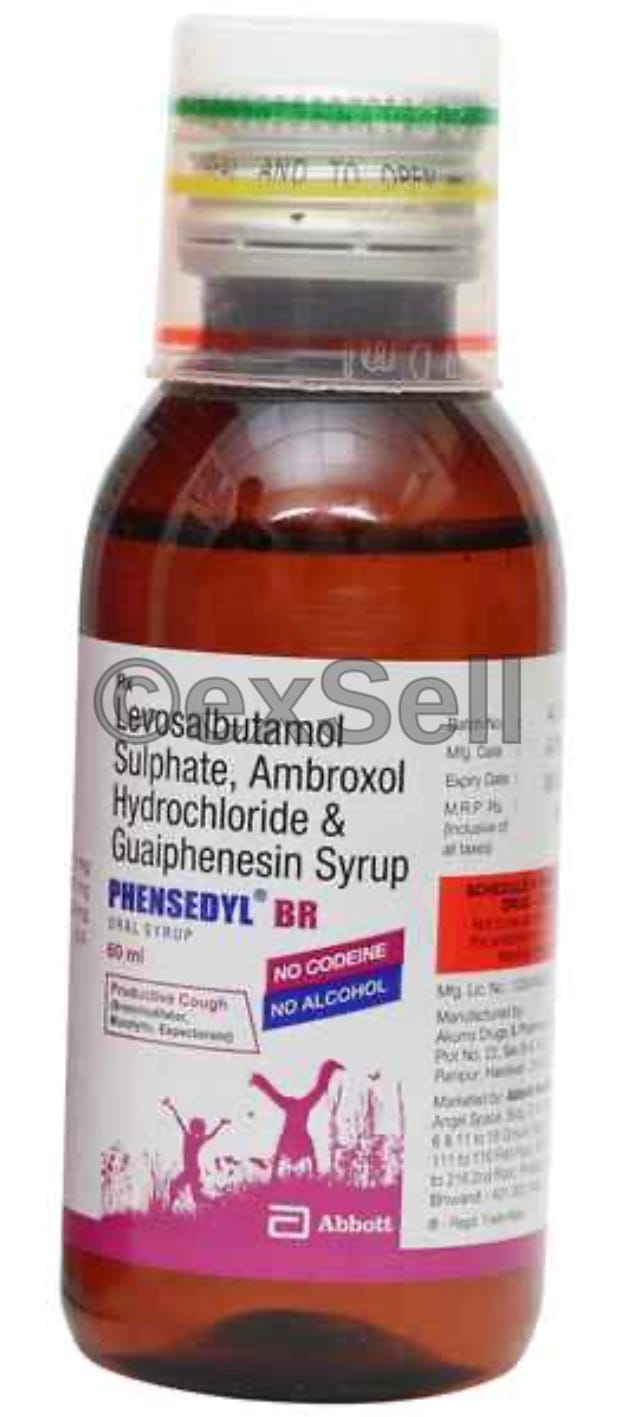 Phensedyl BR Oral Syrup Combination Syrup – Ambroxol (30mg/5ml) + Levosalbutamol (1mg/5ml) + Guaifenesin (50mg/5ml)