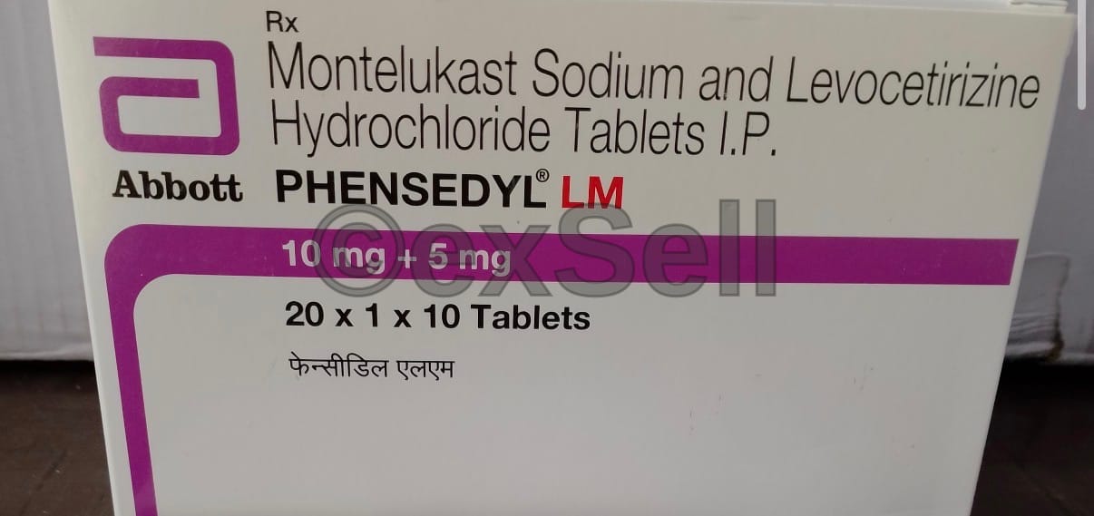 Phensedyl LM Tablet 5 mg + 10 mg Tablet – Levocetirizine (5mg) + Montelukast (10mg)