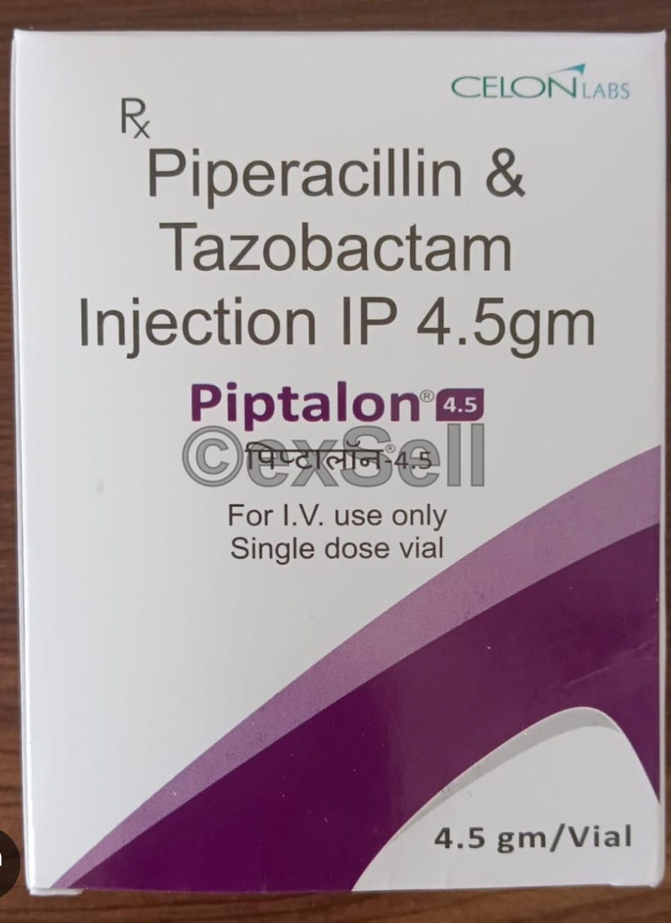 Piptalon Injection 4.5gm Injection – Piperacillin (4000mg) + Tazobactum (500mg)