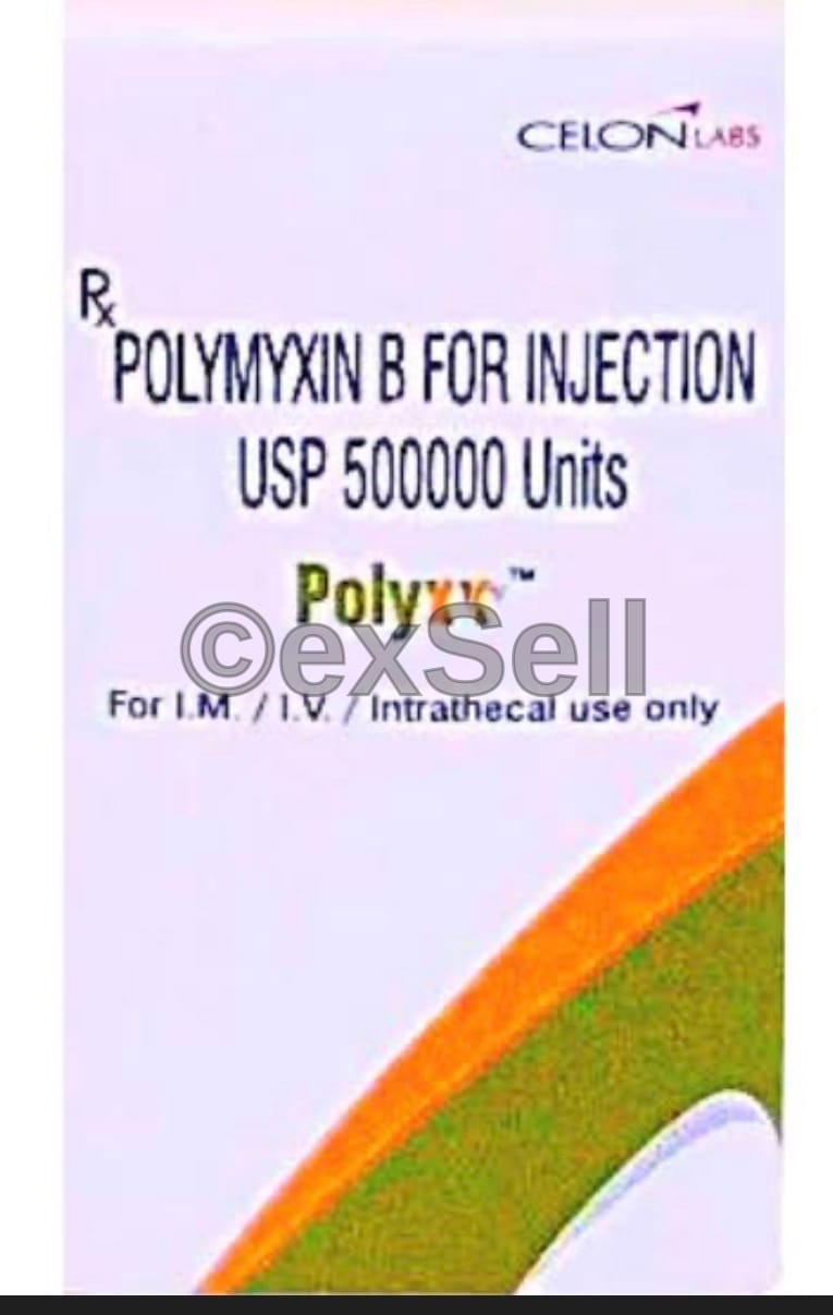 Polyxx 500000IU Injection 500000IU Injection – Polymyxin B (500000IU)