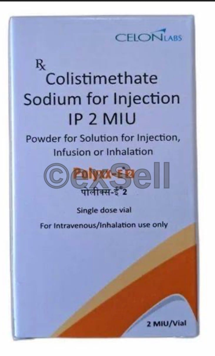 Polyxx E 2M IU Injection 2Million IU Injection – Colistimethate Sodium (2Million IU)
