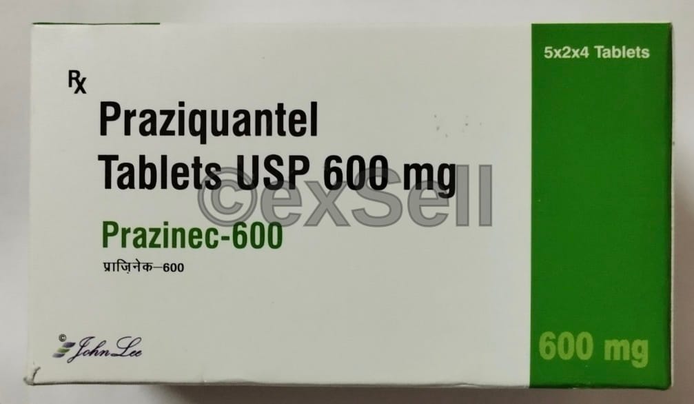 Prazinec-600 600 mg Tablet – Praziquantel 600 Mg