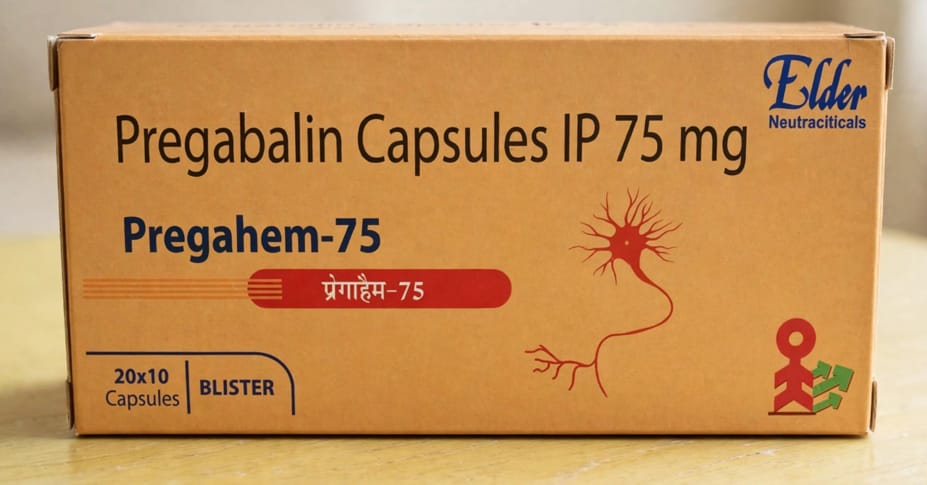 Pregahem 75 75 mg Capsules – Pregabalin 75 mg