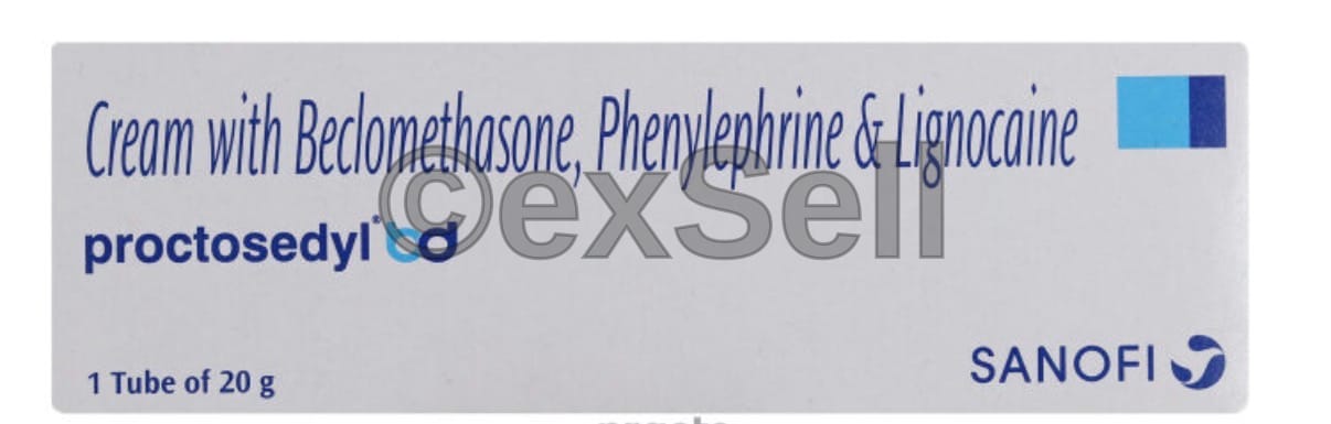 Proctosedyl BD Cream 0.1% + 0.025% +2.5% Cream – Phenylephrine (0.1%) + Beclometasone (0.025% ) + Lidocaine (2.5%)