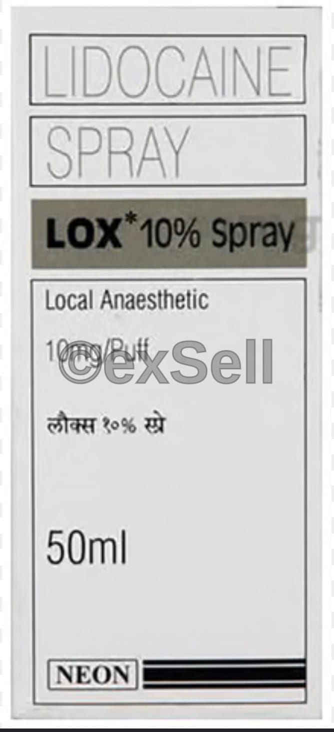 Lox 10% Spray 100mg/ml Spary – Lidocaine (100mg/ml)