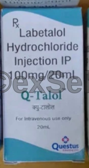Q-Talol Injection 100mg/20ml Vial – Labetalol (100mg)